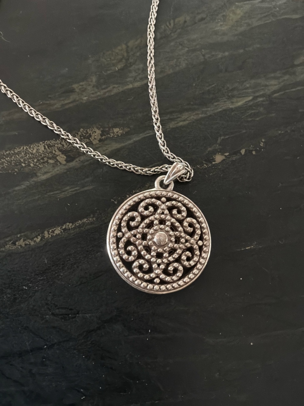 Brighton Filigree Circle Necklace - Picture 2 of 4